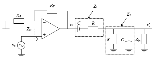 Ilustración 2.4: Circuito de la figura 6.3 modificado para calcular la ganancia de lazo